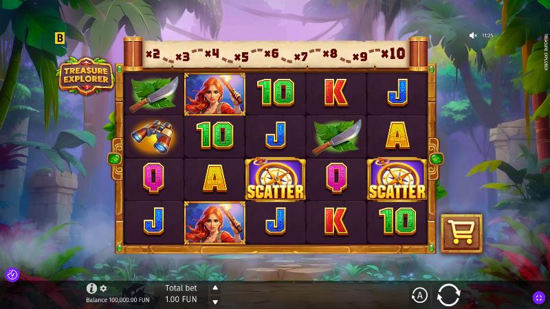Treasure Explorer slot game artwork