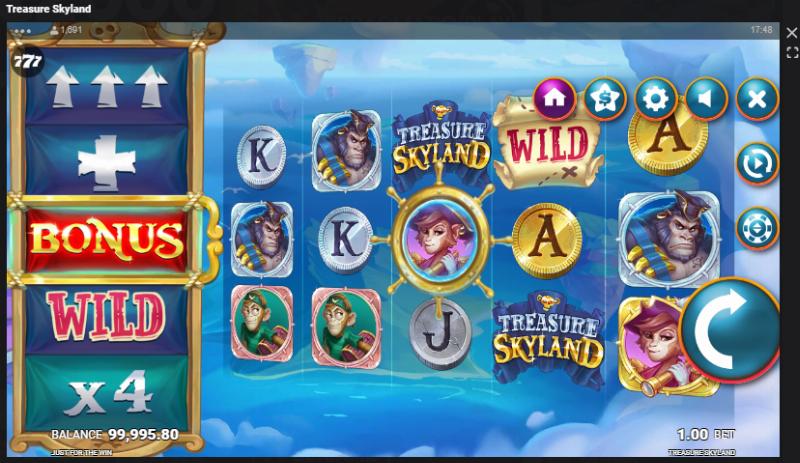 Treasure Skyland slot game artwork