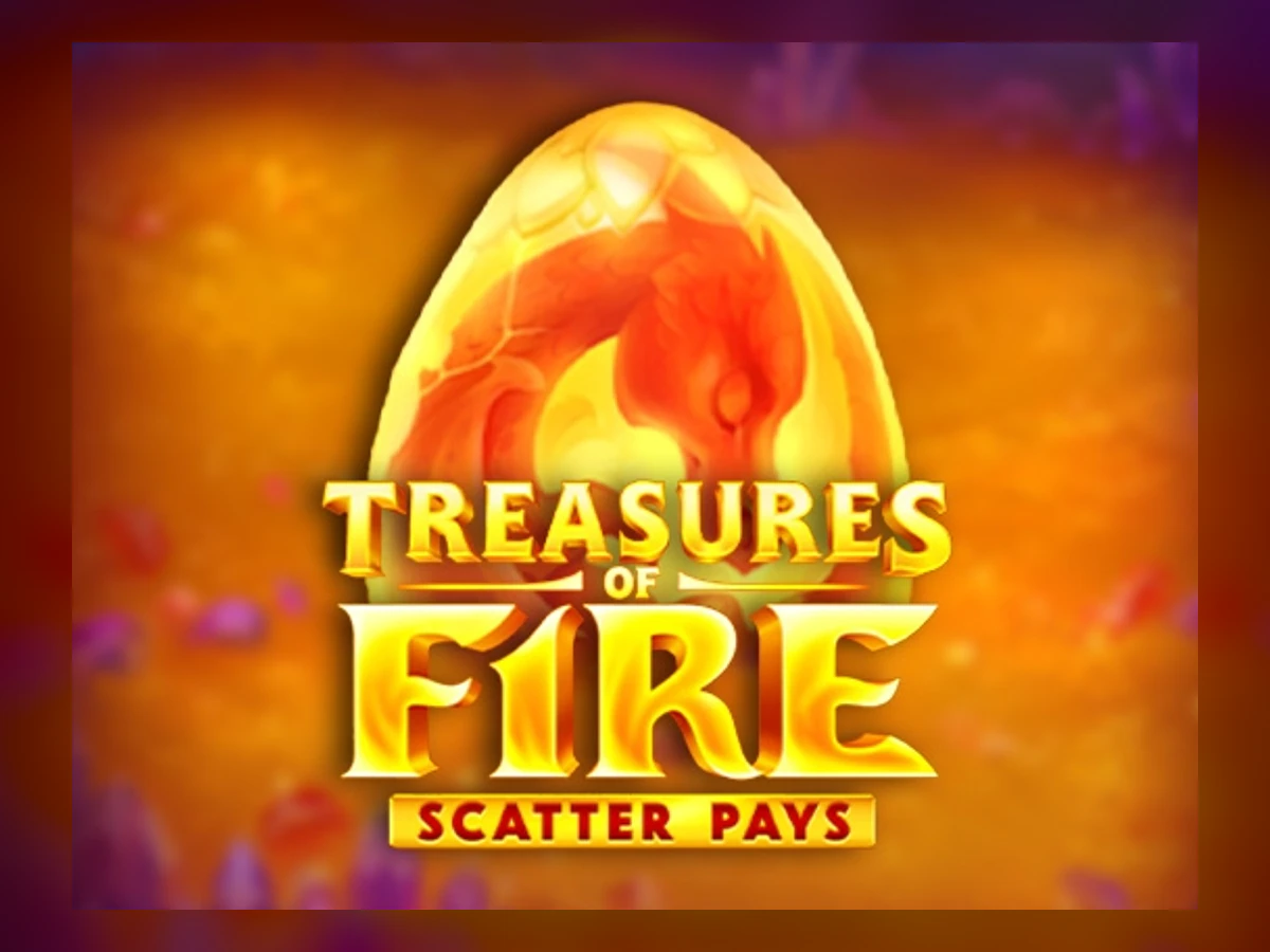 Treasures of Fire: Scatter Pays slot game artwork