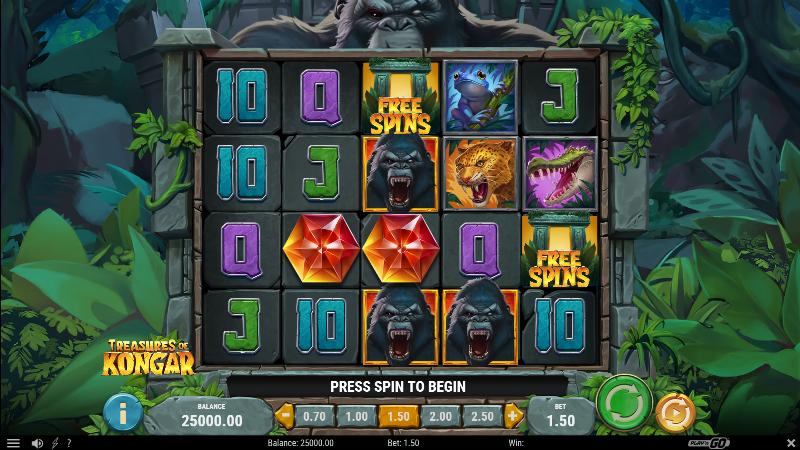 Treasures Of Kongar slot game artwork