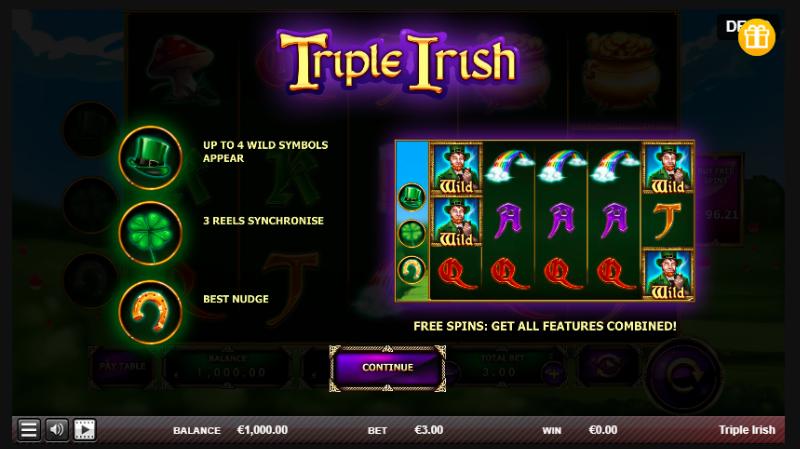 Triple Irish slot game artwork