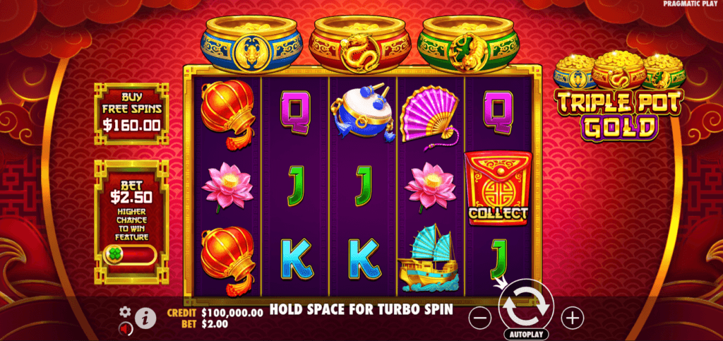 Triple Pot Gold slot game artwork