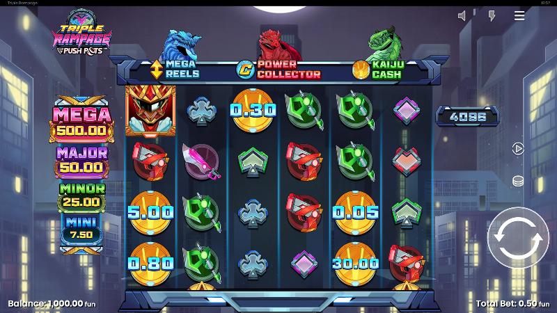 Triple Rampage slot game artwork