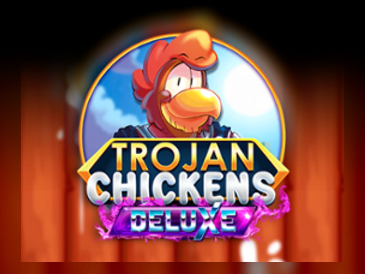 Trojan Chickens Deluxe slot game artwork