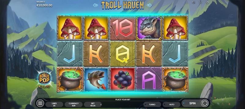 Troll Haven slot game artwork