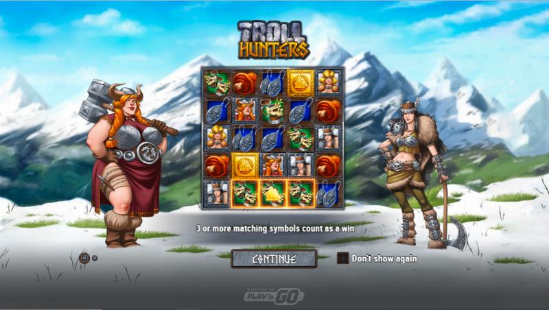 Troll Hunters slot game artwork