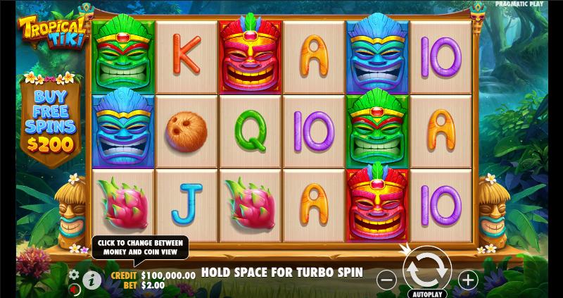 Tropical Tiki slot game artwork