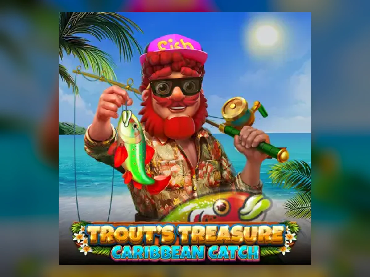 Trout's Treasure Caribbean Catch slot game artwork
