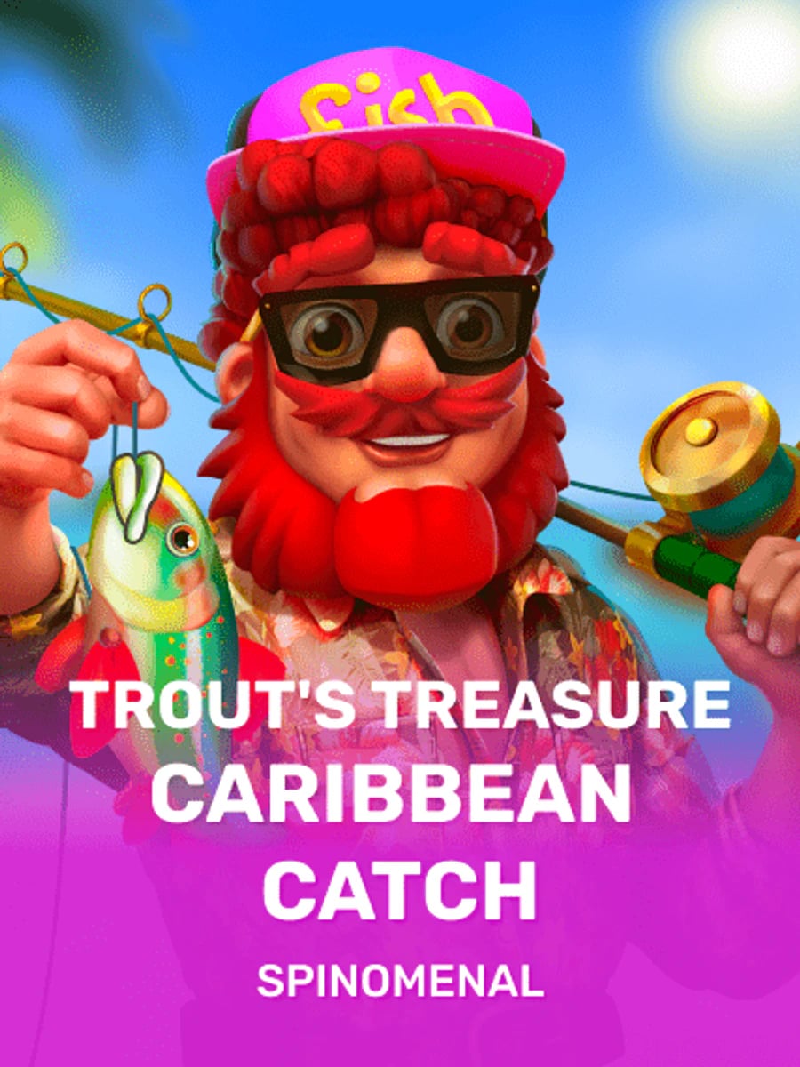 Trout's Treasure Caribbean Catch slot game artwork