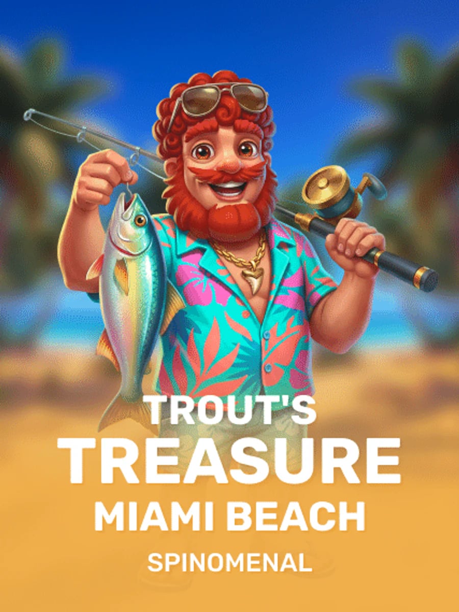 Trout's Treasure - Miami Beach slot game artwork