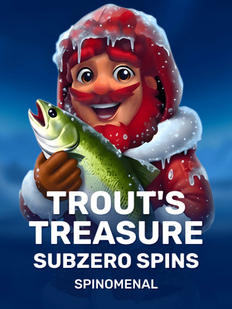 Trout's Treasure Subzero Spins slot game artwork