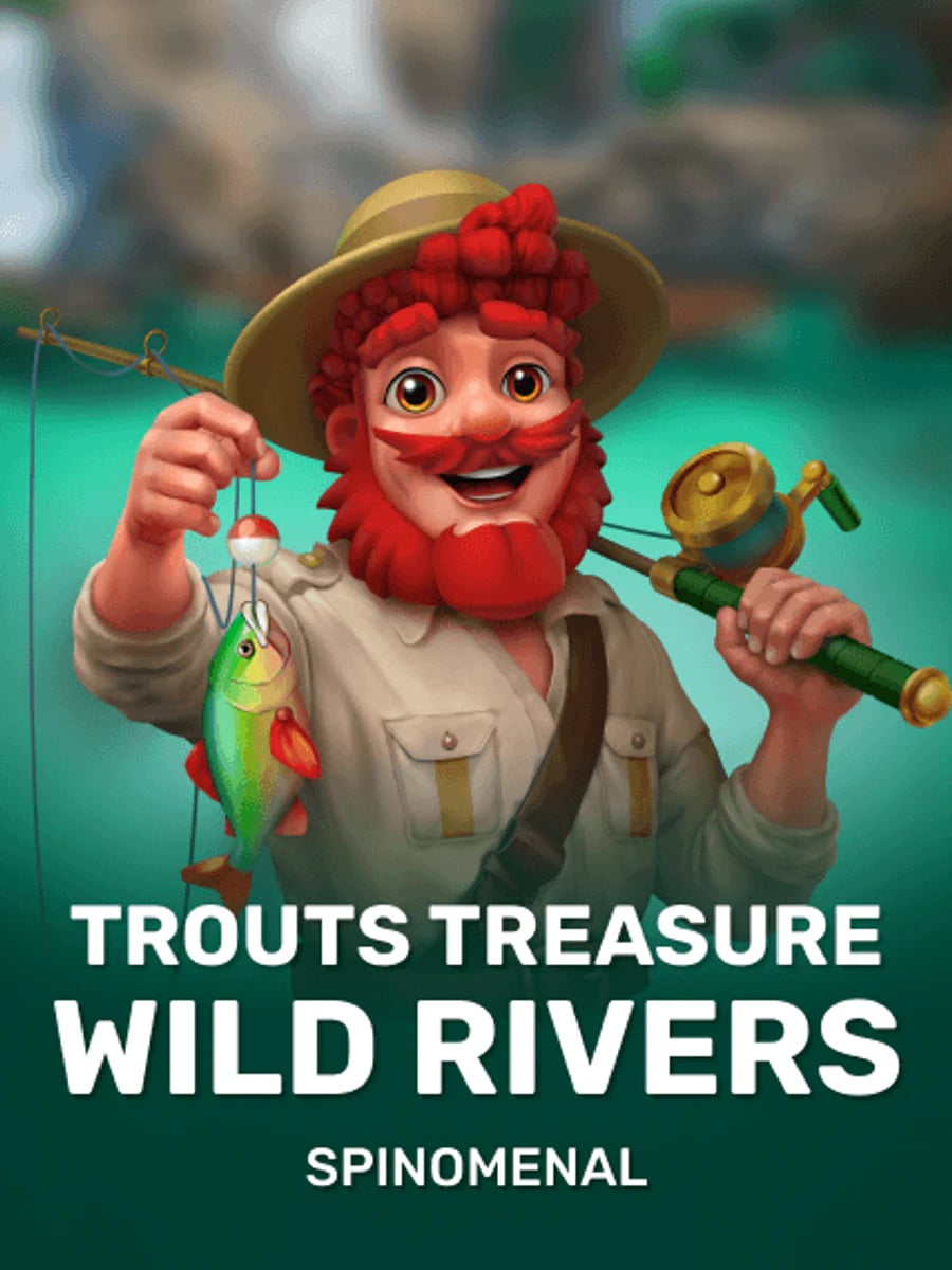Trout's Treasure Wild Rivers slot game artwork