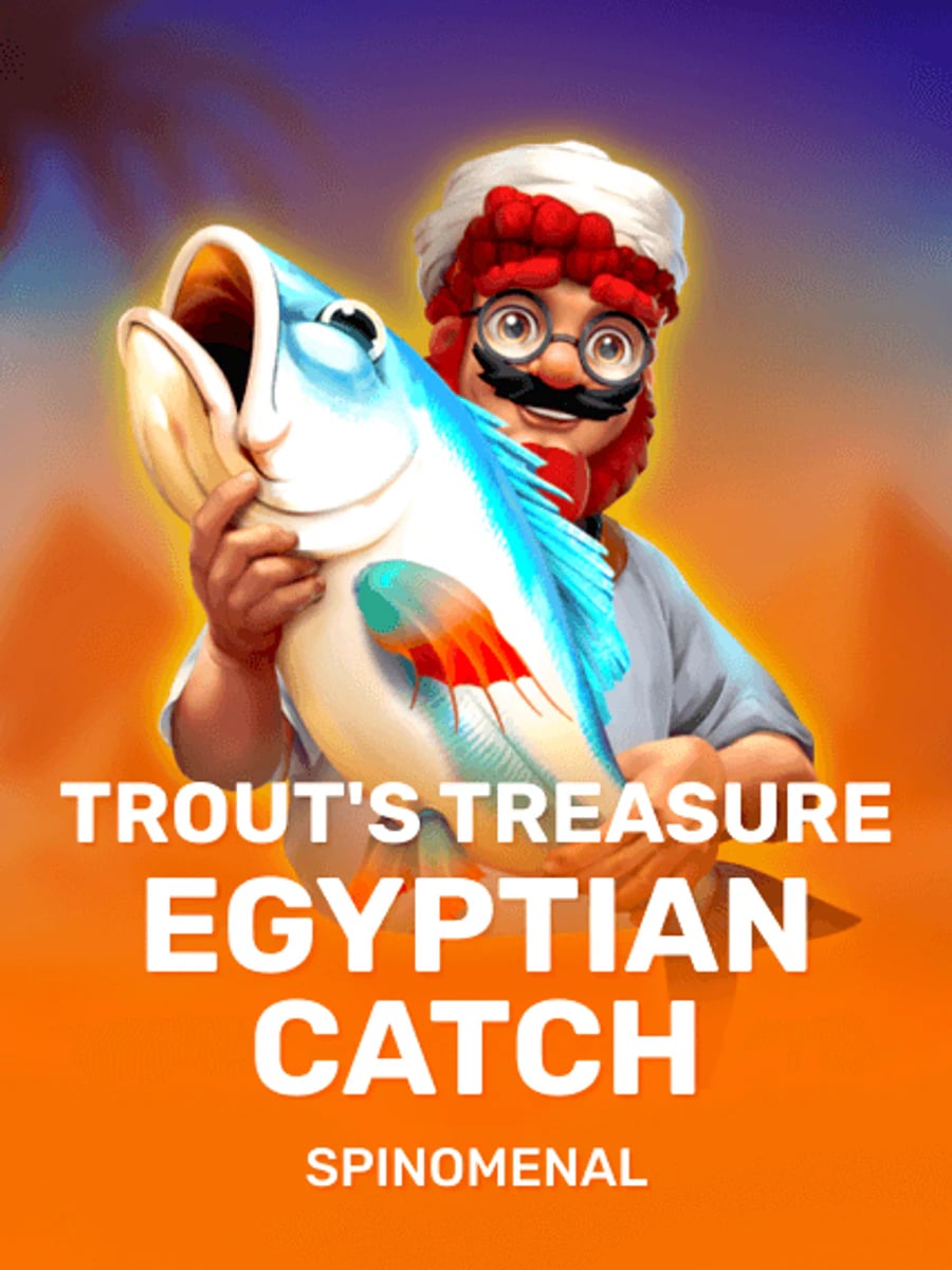 Trout's Treasure Egyptian Catch slot game artwork