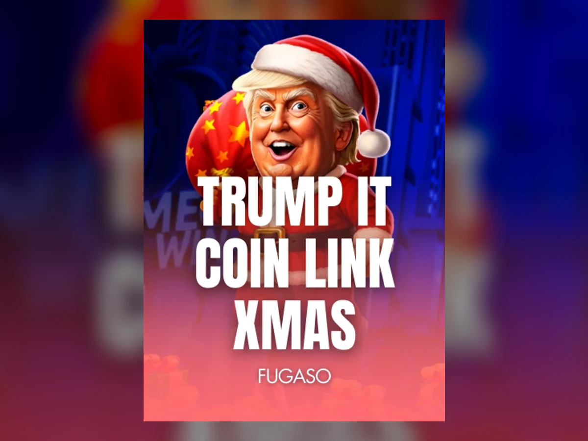Trump It Coin Link Xmas slot game artwork