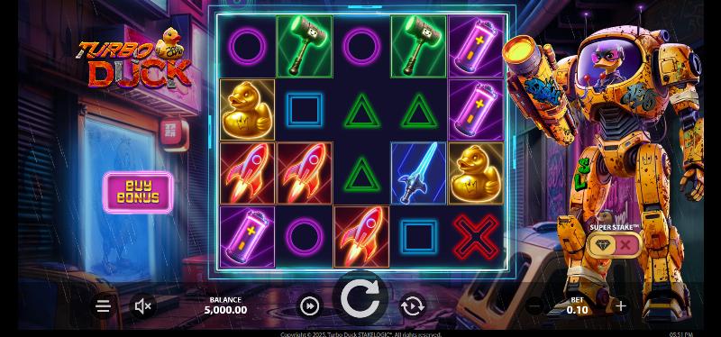 Turbo Duck slot game artwork
