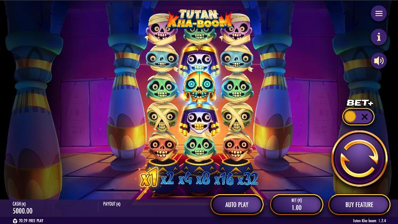 Tutan Kha-Boom slot game artwork