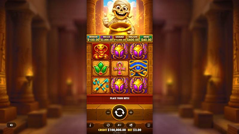 Tut’s Treasure Tower slot game artwork