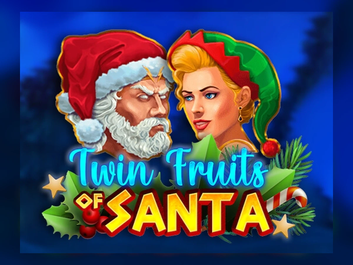Twin Fruits of Santa slot game artwork