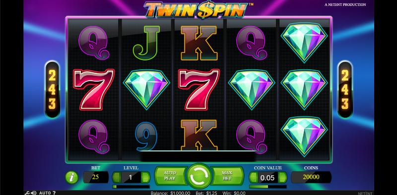Twin Spin slot game artwork