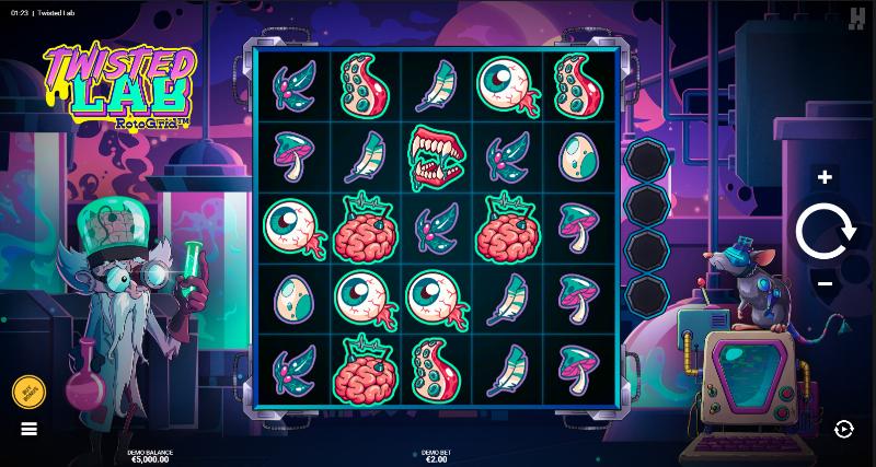 Twisted Lab slot game artwork
