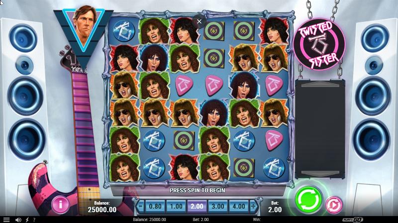 Twisted Sister slot game artwork