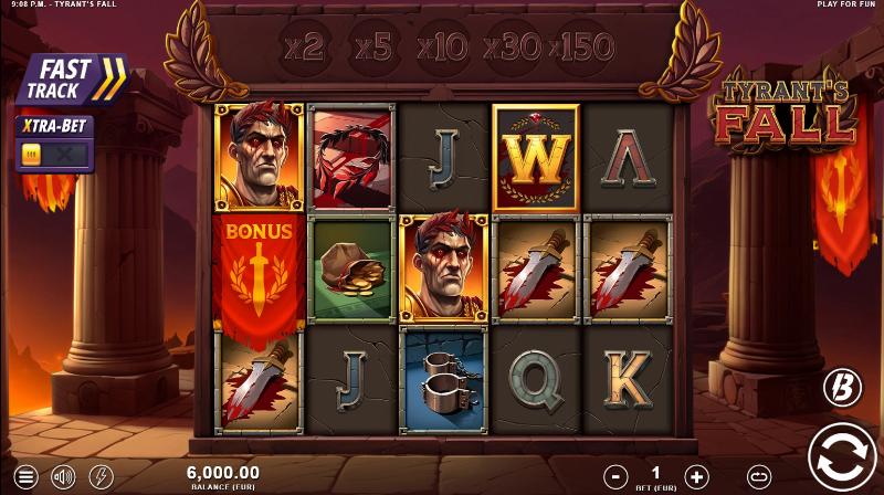 Tyrants Fall slot game artwork