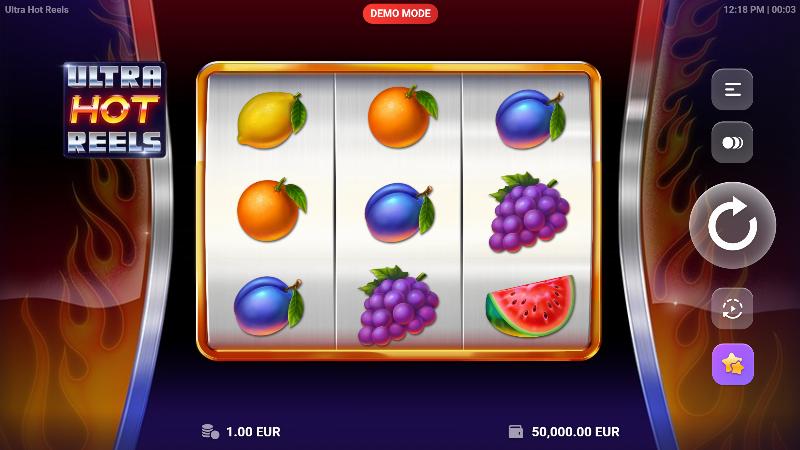 Ultra Hot Reels slot game artwork
