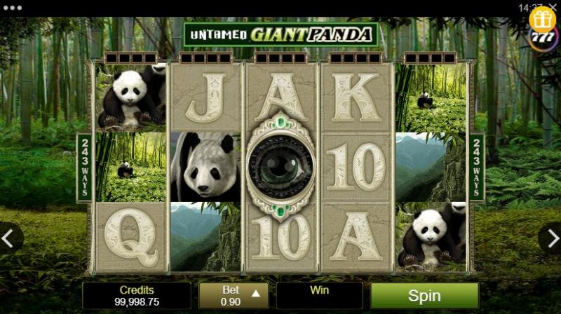 Untamed Giant Panda slot game artwork