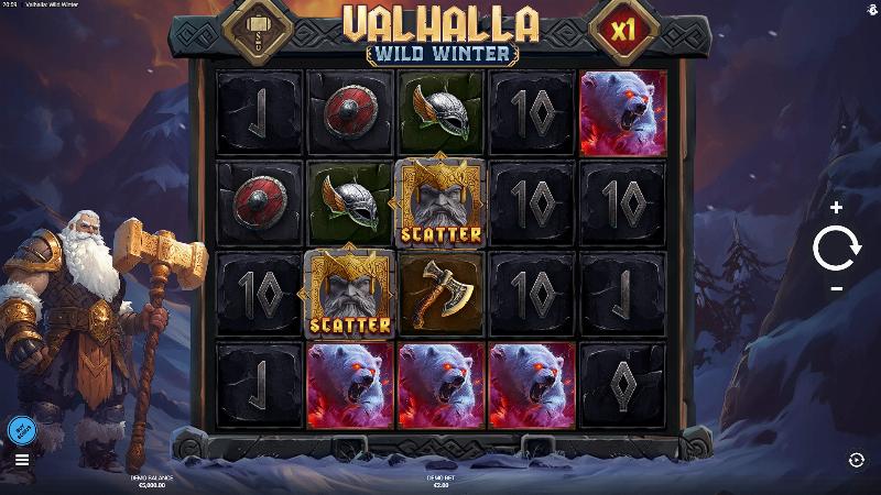 Valhalla: Wild Winter slot game artwork