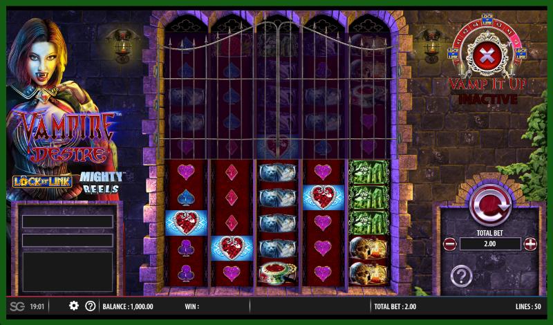 Vampire Desire slot game artwork