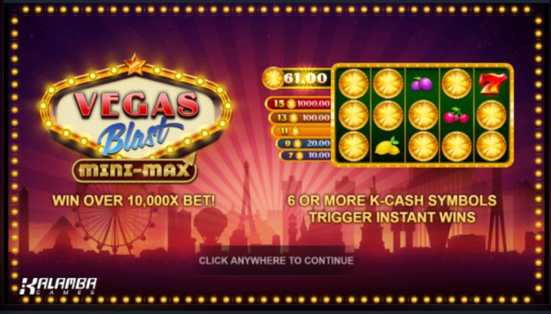 Vegas Blast Mini-Max slot game artwork