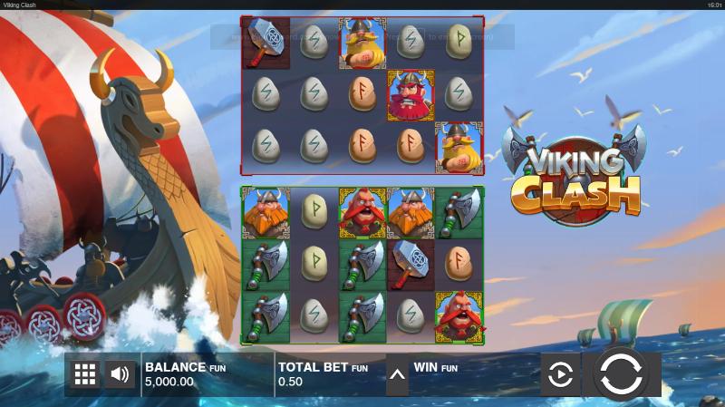 Viking Clash slot game artwork