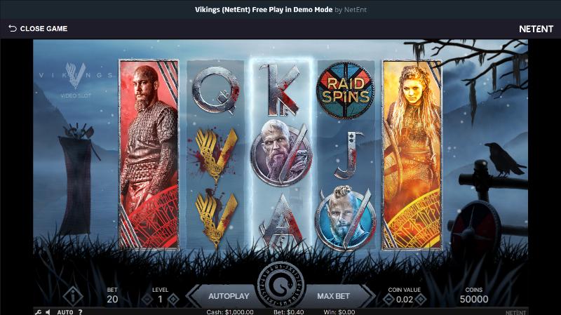 Vikings slot game artwork