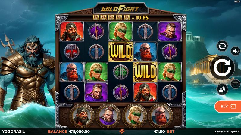 Vikings Go To Olympus slot game artwork