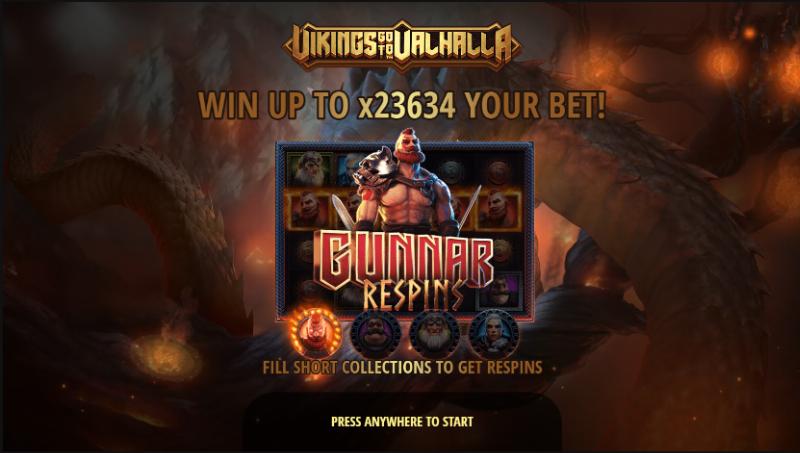 Vikings Go To Valhalla slot game artwork