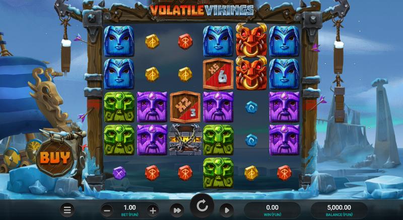 Volatile Vikings slot game artwork