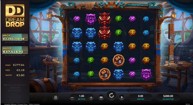 Volatile Vikings 2 Dream Drop slot game artwork