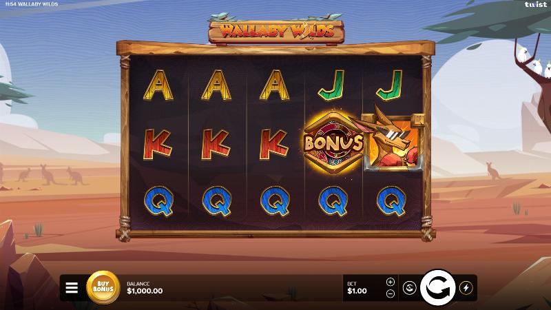 Wallaby Wilds slot game artwork