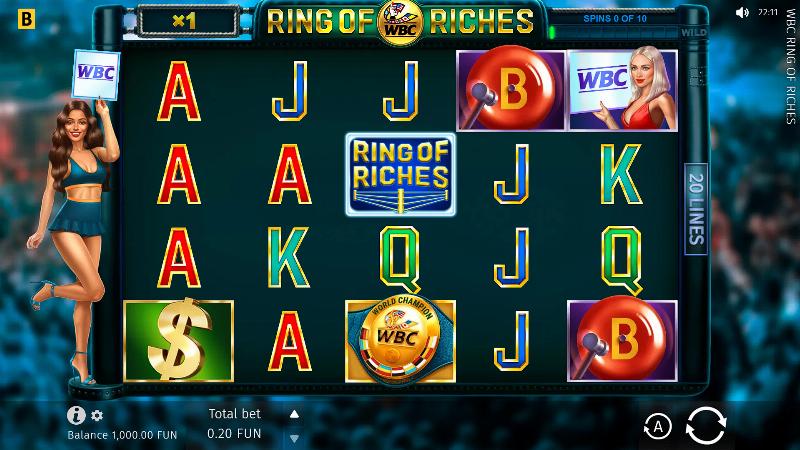 Wbc Ring Of Riches slot game artwork