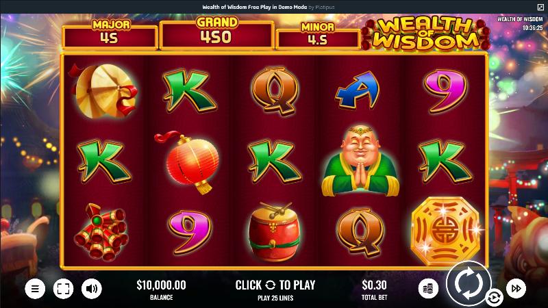 Wealth Of Wisdom slot game artwork