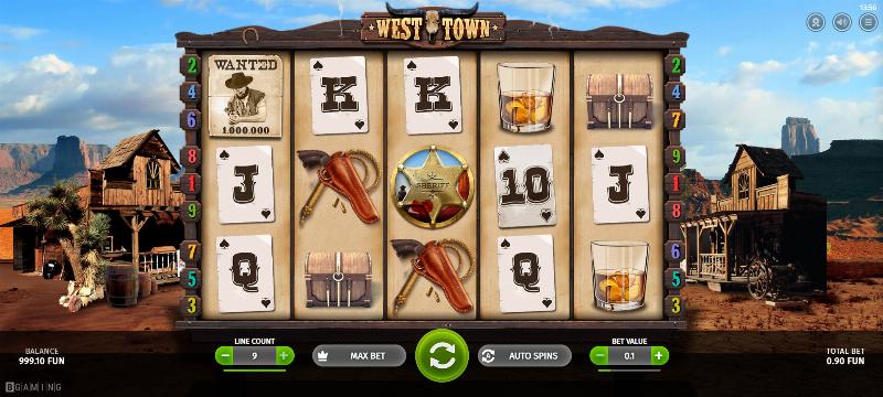 West Town slot game artwork