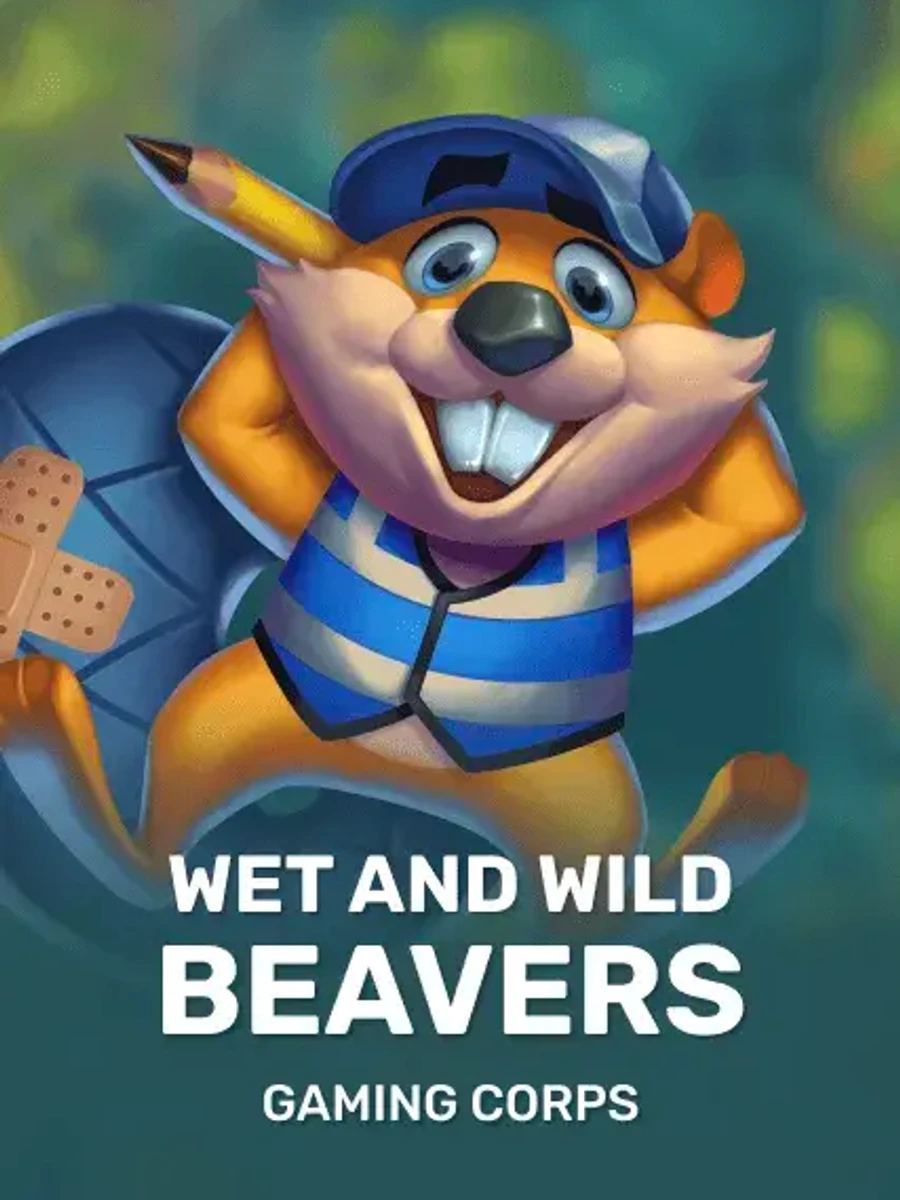 Wet and Wild Beavers slot game artwork