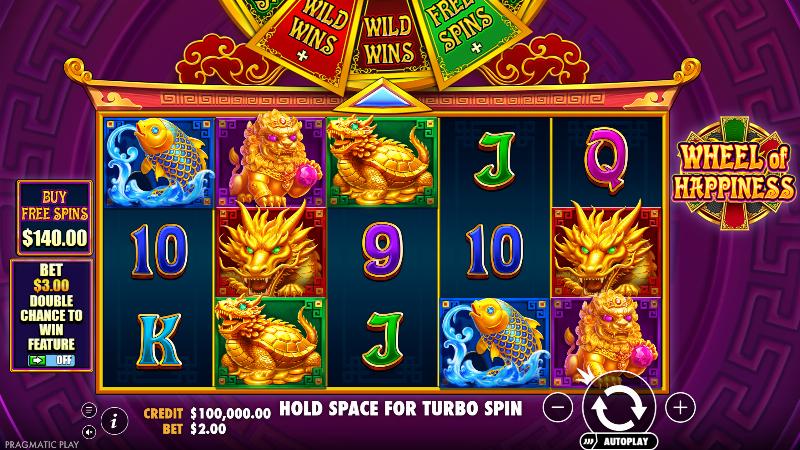 Wheel Of Happiness slot game artwork