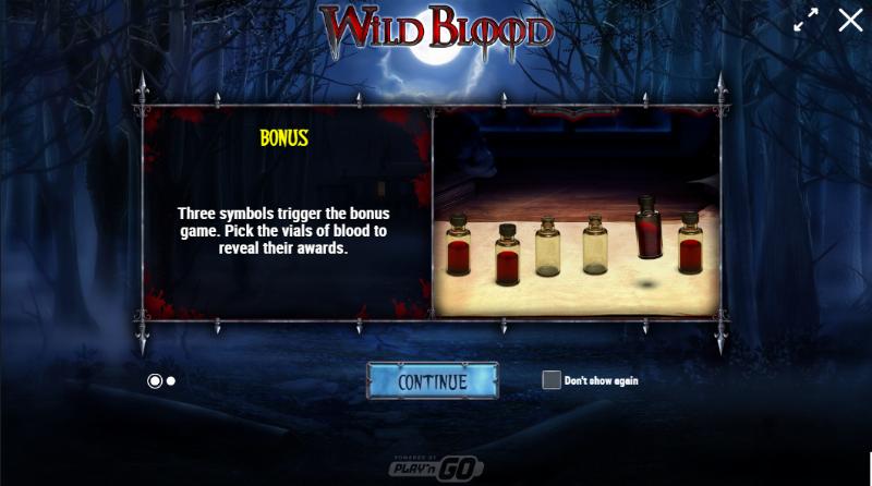 Wild Blood slot game artwork