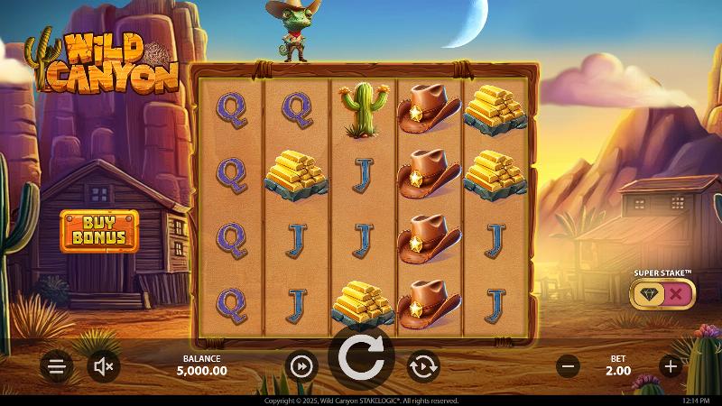 Wild Canyon slot game artwork