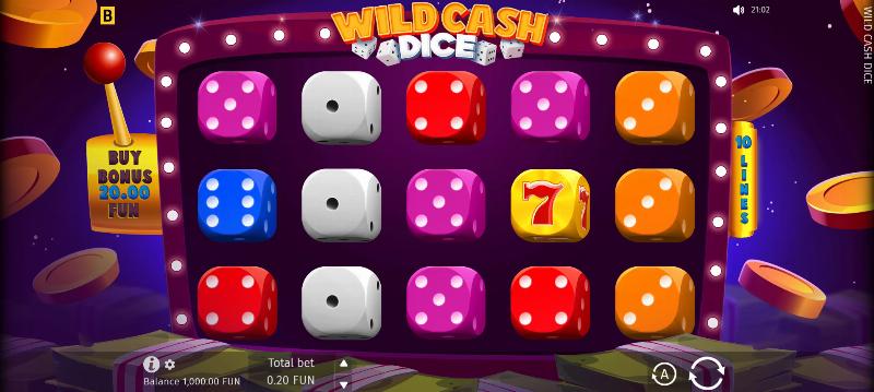 Wild Cash Dice slot game artwork