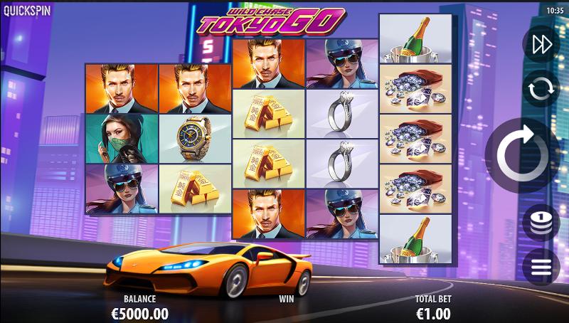 Wild Chase: Tokyo Go slot game artwork