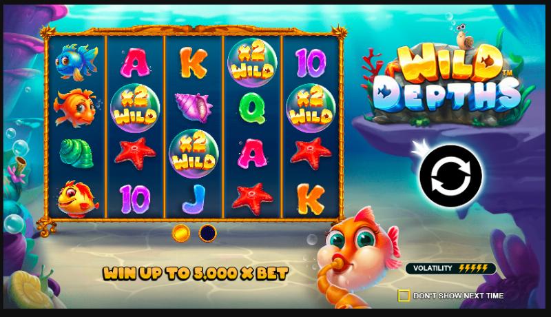 Wild Depths slot game artwork