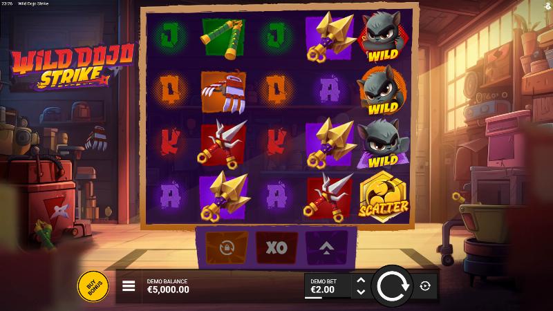 Wild Dojo Strike slot game artwork