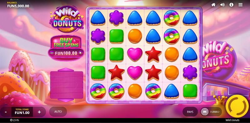Wild Donuts slot game artwork